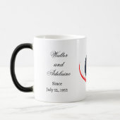 Mug Magique Wedding Anniversary with photos and date (Gauche)