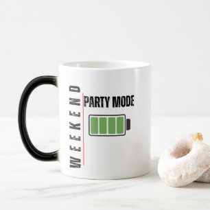Mug Magique Weekend Party Mode – Full Battery Energy Design