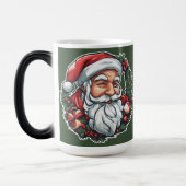 Mug Magique Weihnachtsmannkopf mit Kranz -  (Gauche)