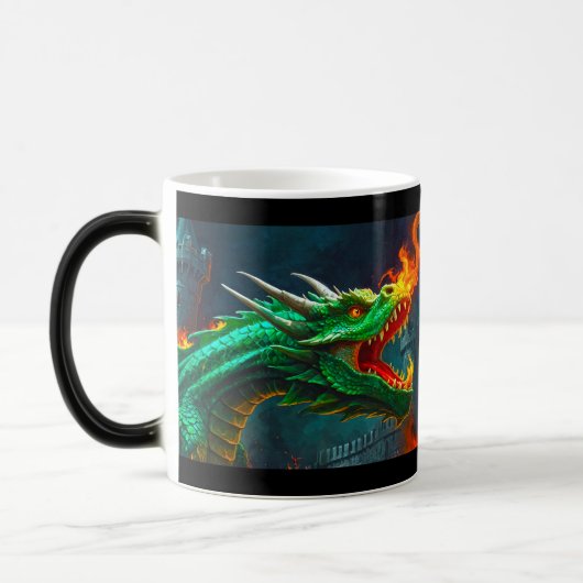 Mug Magique Welsh Dragon fournit le chauffage pour le château  (Gauche)