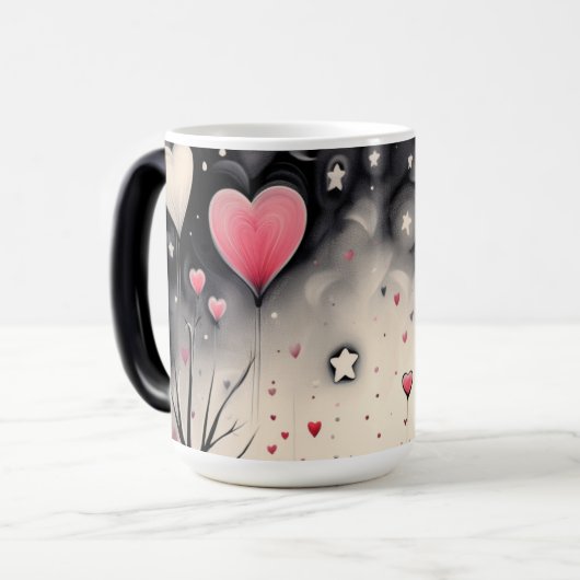 Mug Magique Whimsical Floating Heart Love (Devant gauche)