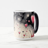 Mug Magique Whimsical Floating Heart Love (Devant droit)