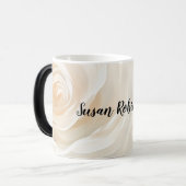 Mug Magique White rose abstract flower painting (Devant gauche)