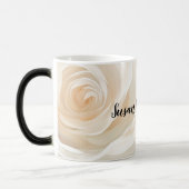 Mug Magique White rose abstract flower painting (Gauche)