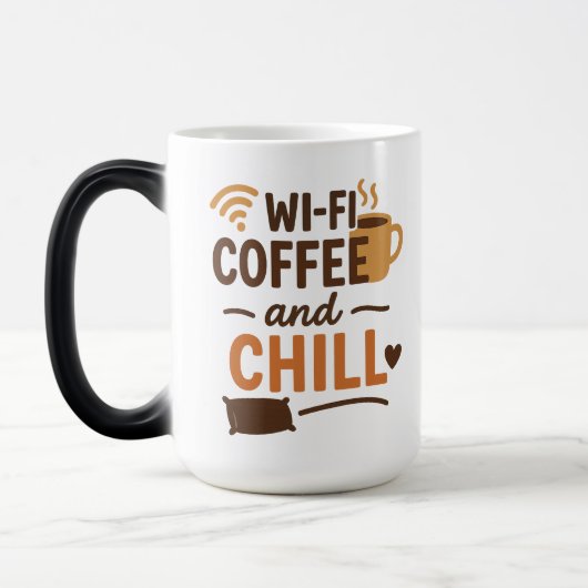 Mug Magique Wi-Fi, café et frisson (Gauche)