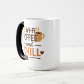 Mug Magique Wi-Fi, café et frisson (Devant gauche)