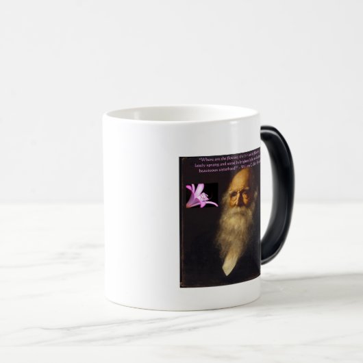 Mug Magique William Cullen Bryant Poème Flower (Devant droit)
