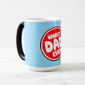 Mug Magique Worst Dad Ever Funny Sarcastic Father's Day Joke (Devant gauche)