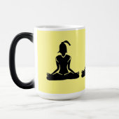 Mug Magique Yoga de morphing jaune (Gauche)