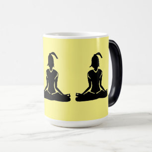 Mug Magique Yoga de morphing jaune