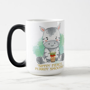 Mug Magique zebra citation dessin boire du bobba tea
