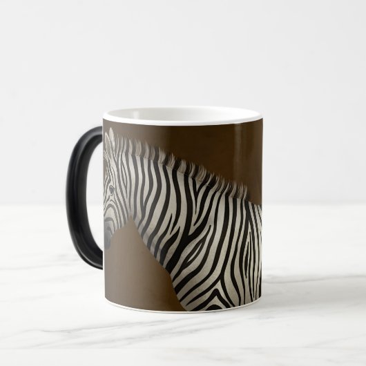 Mug Magique Zebra Illustration Faune exotique (Devant gauche)