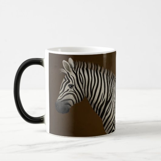 Mug Magique Zebra Illustration Faune exotique (Gauche)