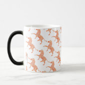 Mug Magique Zebra Orange et Silhouette blanche (Gauche)