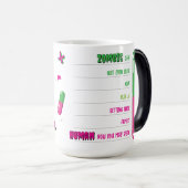 Mug Magique Zombie Antidote... Chut... Zombie à indicateur hum (Devant droit)