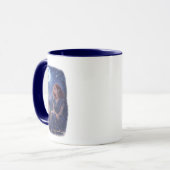Mug Magische Dream Cat - Mädchen mit Katze unterm Mond (Devant gauche)