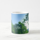 Mug Magnet de photographie du paysage de la forêt vert (Centre)