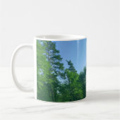 Mug Magnet de photographie du paysage de la forêt vert (Gauche)