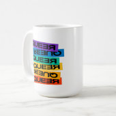 Mug Magnet de voiture. LGBT+Pride. Queer. (Devant gauche)