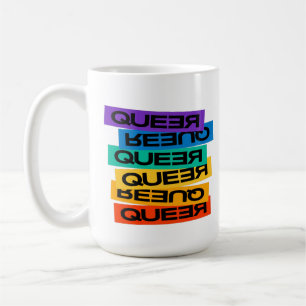 Mug Magnet de voiture. LGBT+Pride. Queer.