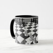 Mug Magnétique de café de passion d'échecs (Devant gauche)