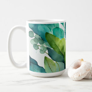 Mug Magnifique, Abstrait Turquoise, Vert, Émeraude, Bo