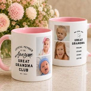 Mug Magnifique arrière-grand-mère de collage de photos