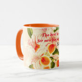 Mug Magnifique azalée, orange florale (Devant gauche)