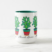 Mug Magnifique Cactus Aquarelle En Beau Pot (Centre)