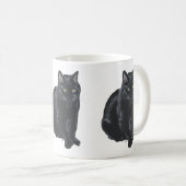 Mug Magnifique Chat Noir (Devant droit)