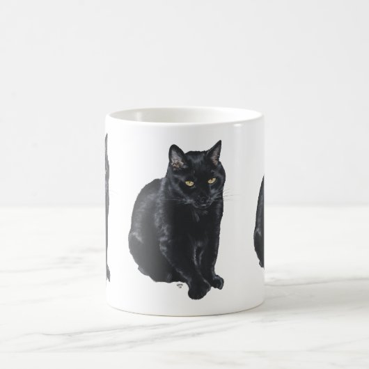 Mug Magnifique Chat Noir (Centre)