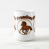 Mug **Magnifique cheval arabe dans le désert doré** (Centre)