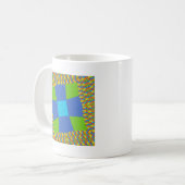 Mug Magnifique conception d'impression d'art vert bleu (Devant gauche)
