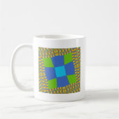 Mug Magnifique conception d'impression d'art vert bleu (Gauche)