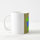 Mug Magnifique conception d'impression d'art vert bleu (Gauche)