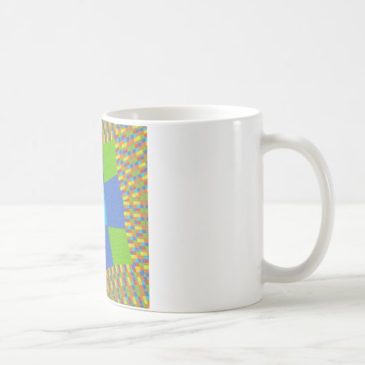 Mug Magnifique conception d'impression d'art vert bleu (Droite)