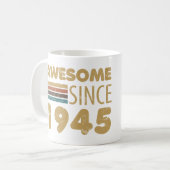 Mug Magnifique depuis 1945 80e anniversaire (Devant gauche)