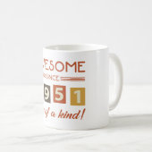 Mug Magnifique depuis 1951 Retro 70e anniversaire (Devant droit)
