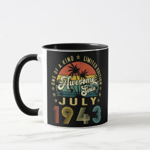 Mug Magnifique Depuis Juillet 1943 Vintage 79ème Anniv