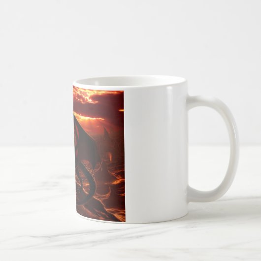 Mug Magnifique Dragon Rouge (Droite)