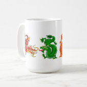 Mug Magnifique Dragons Orientaux (Devant gauche)