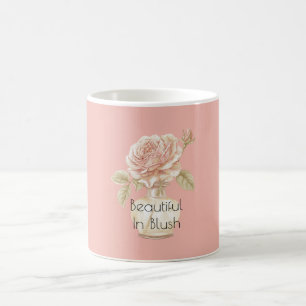 Mug Magnifique en fleur de rose carminée