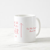 Mug Magnifique enseignant typographie moderne cadeau a (Devant droit)