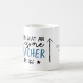 Mug Magnifique enseignant typographie moderne cadeau b (Centre)