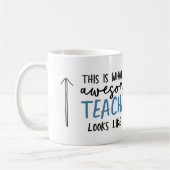 Mug Magnifique enseignant typographie moderne cadeau b (Gauche)