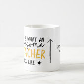 Mug Magnifique enseignant typographie moderne cadeau j (Centre)