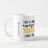 Mug Magnifique enseignant typographie moderne cadeau j (Gauche)