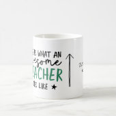 Mug Magnifique enseignant typographie moderne cadeau v (Centre)