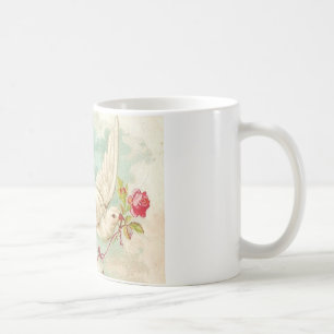 Mug MAGNIFIQUE LETTRE Vintage DE LA colombe victorienn