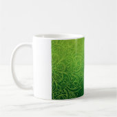 Mug Magnifique Mandala vert avec citation. (Gauche)